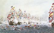 unknow artist Flottparad in Portsmouth the 23 Jun 1814 to remembrance of one besok of the presussiske king ochh the Russian emperor oil painting on canvas
